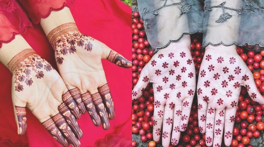 Beginner Cute Simple Mehndi Designs for Front Hands